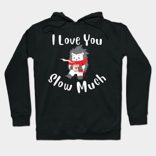 I Love You Slow Much - Cute Sloth Valentine Hoodie